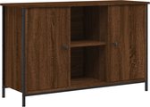 vidaXL - Tv-meubel - 100x35x65 - cm - bewerkt - hout - bruin - eikenkleur