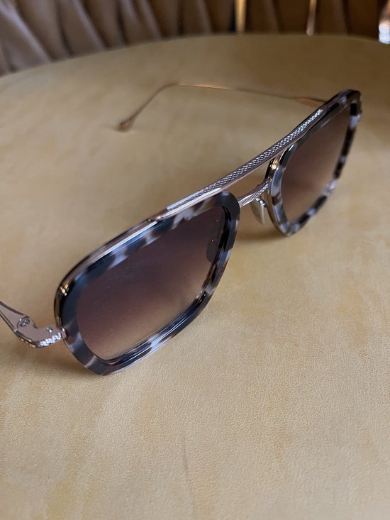 DITA dames zonnebril uniseks Tortoise GOUD - DITA FLIGHT 006 7806-R LIMITED EDITION maat 52 van DITA — afbeelding 5