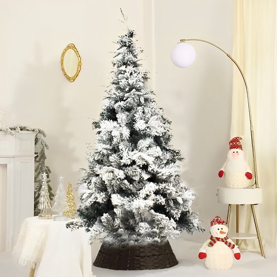 GIGALUMI 150cm/5ft uitklapbare kunstmatige kerstboom, realistische groene kerstboom, 400 PVC tips, met metalen standaard, binnen buiten vakantie decoratie dennenboom GIGALUMI 150cm/5ft uitklapbare kunstmatige kerstboom, realistische groene kerstboom, 400 PVC tips, met metalen standaard, binnen buiten vakantie decoratie dennenboom