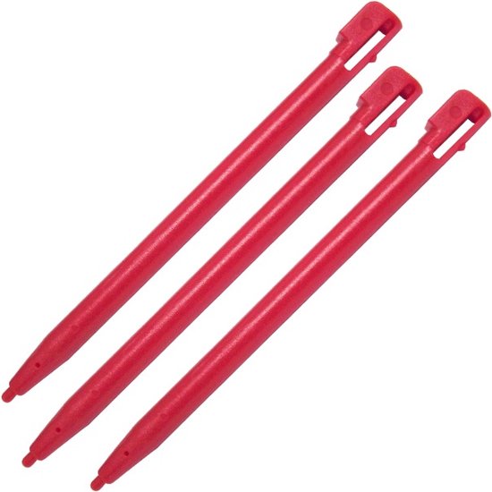 3x Stylus Pen geschikt voor Nintendo DSi Rood