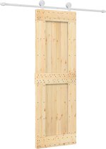 vidaXL-Schuifdeur-met-beslag-70x210-cm-massief-grenenhout