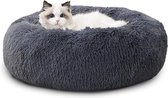 Kattenmand, kattenbed, opvouwbaar, voor katten of kleinere honden, zacht, pluizig kunstbont 50x50x16cm