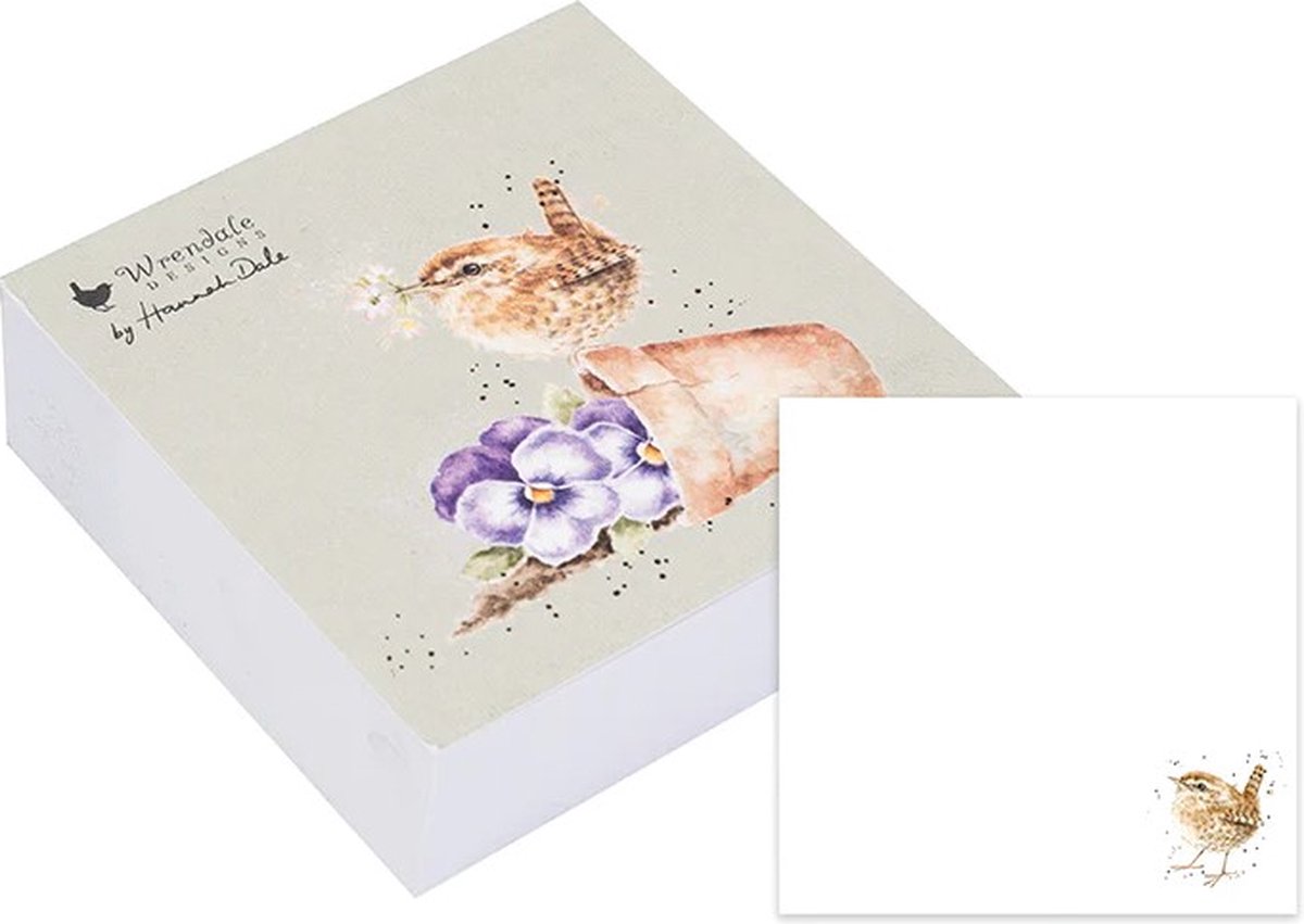 Wrendale Sticky Notes - Bird Sticky Notes - Pottering About - Wrendale Designs - Memoblok