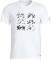 T-shirt Vaude Bike Cyclist V Manche Wit XL Homme