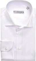 Ledub modern fit overhemd - mouwlengte 72 cm - wit - Strijkvriendelijk - Boordmaat: 48