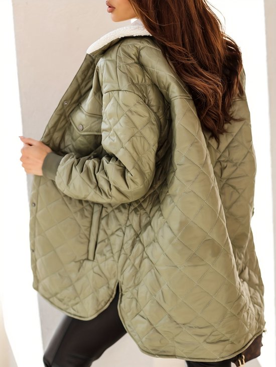Manteau d'hiver - Parka Manteau d'hiver Femme - Hiver - Adulte - Stylé - Beige - Taille M
