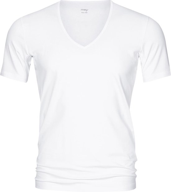 T-shirt fonctionnel Mey Dry Cotton (pack de 1) - T-shirt homme coupe classique col en V profond - blanc - Taille : 7XL