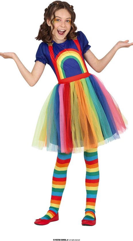 Guirca - Elfes Fées & Costume Fantasy - Happily Fallen Through The Rainbow - Fille - multicolore - 10 - 12 ans - Déguisements - Déguisements