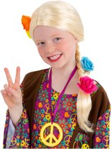 Smiffys - Princess/Hippie Long Plait Pruik Kinderen - Blond