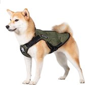 Manteau pour chien OneTigris K9 de style Achilles Bomber, manteau d'hiver coupe-vent et hydrofuge pour chiens, couleur vert, taille Medium