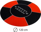 Pokermat - speelkleed - kaartmat - poker - rubber mat - texas rond rood - 120 cm - incl. oprol koker - incl. draagtas - waterafstotend - antislip - 2 tot 7 pers.