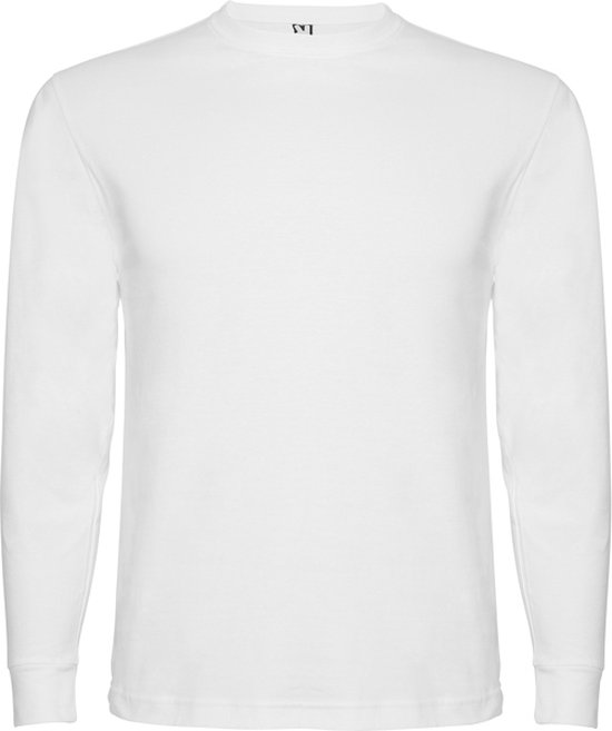 3 Pack Wit Effen t-shirt lange mouwen model Pointer merk Roly maat XL