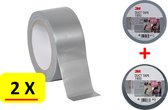 Duct tape 3M - 50 mm x 50 m - set Zilver & Zwart