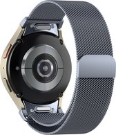 QuickFit Milanese horlogeband Samsung Galaxy Watch 6/6 Classic 40mm 44mm 43mm 47mm( 20mm) space grey