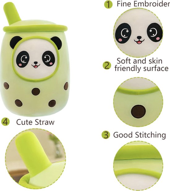 Bubble Tea Knuffel - Baby Roze 35cm