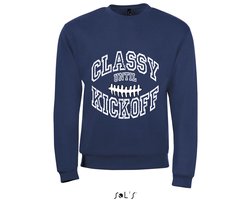 Sweatshirt 2-161 Classy until Kickoff - Navy, 4xL