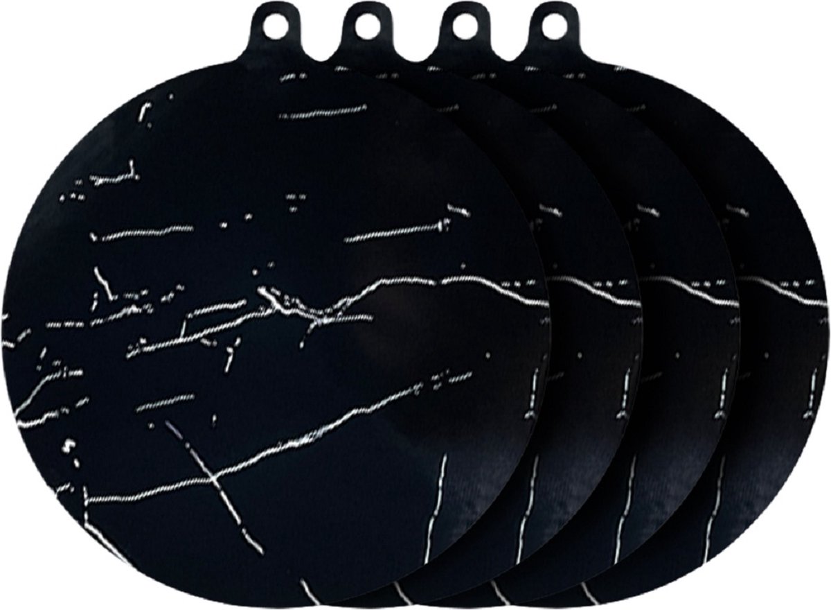Purepeak Inductie Beschermer Mat Set 4 Stuks - 22 cm - Pannenbeschermers - Ronde Siliconen Matjes - Induction mate - Onderzetters Pannen - Tussenlegger