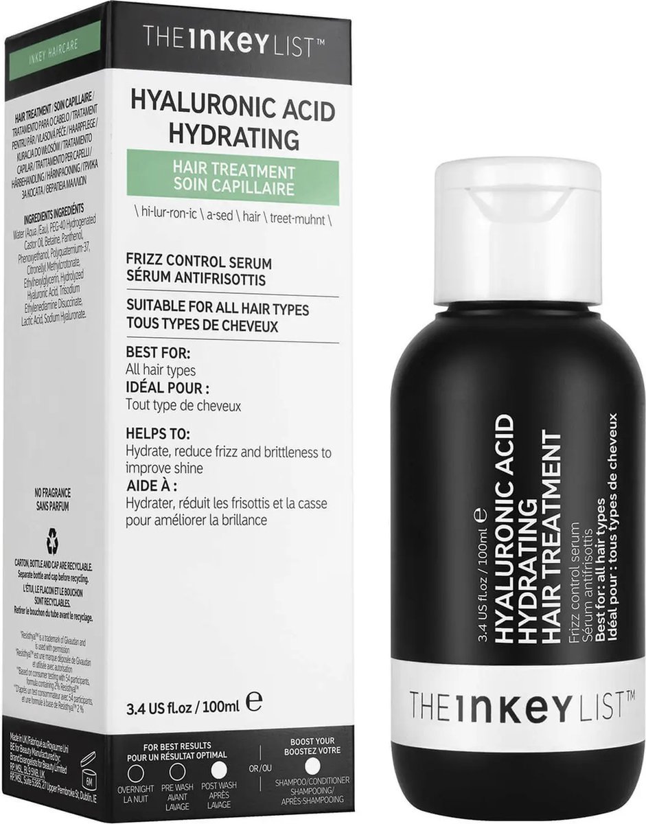 The Inkey List Hyaluronic Acid Hydrating Hair Treatment - haarserum - gezond haar - 100ml