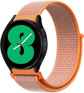 By Qubix Sport Loop nylon bandje - Oranje - Xiaomi Mi Watch - Xiaomi Watch S1 - S1 Pro - S1 Active - Watch S2