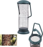 Synx Tools Vogelvoederhuisje Vogel Houder Groen- Vogelvoer - Vogels - Houder voor vogel - Ophang - Groen