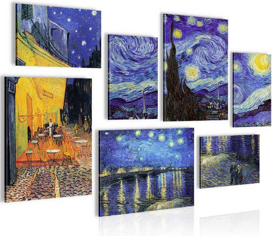 van Gogh - 100 x 70 cm - Meteen ophangen - muurdecoratie - wanddecoratie - muurdecoratie woonkamer - wanddecoratie woonkamer - muurdecoratie canvas - canvas schilderijen woonkamer - canvas schilderijen slaapkamer - muurdecoratie