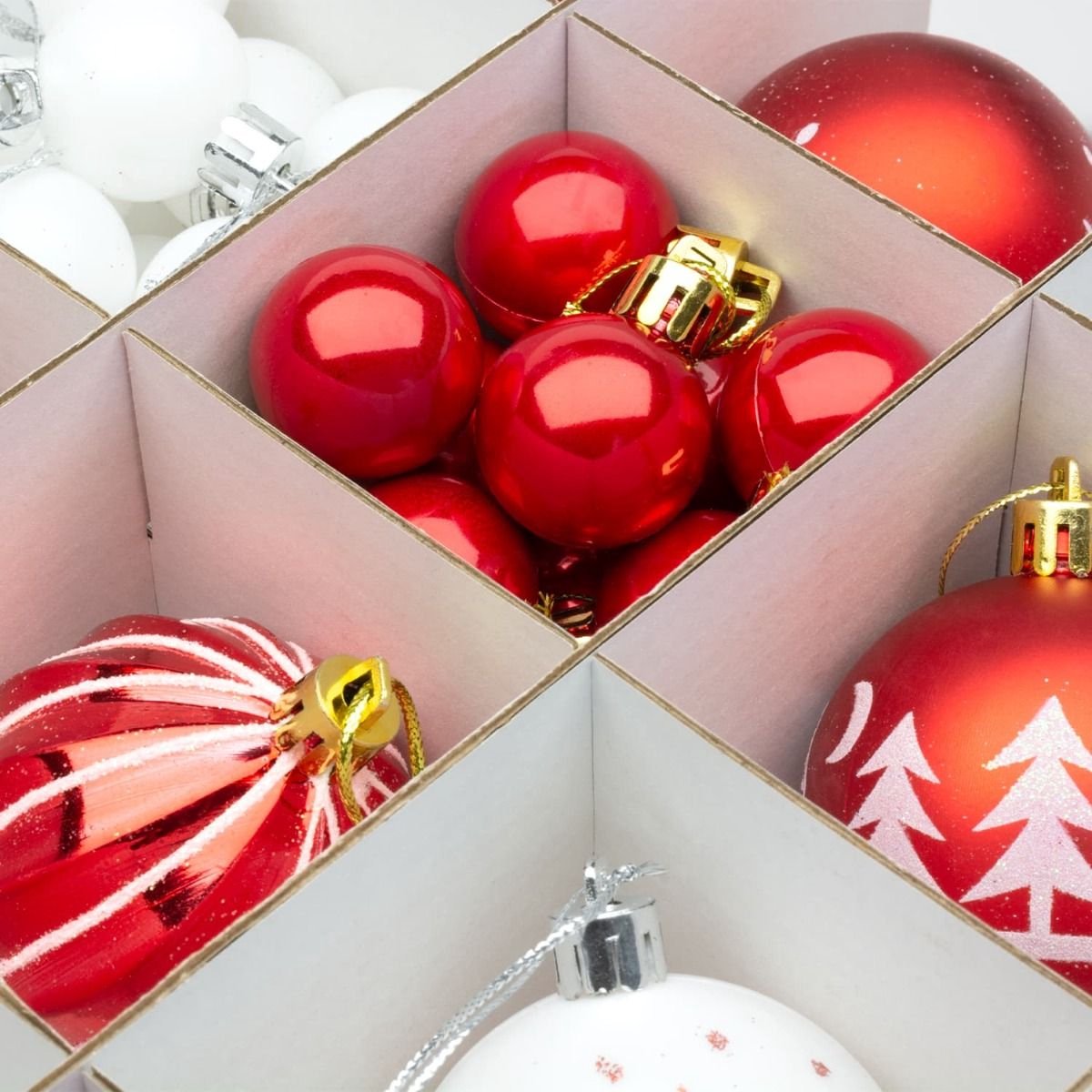 CKB Opbergbox Boules de Noël avec Compartiments pour Ranger et