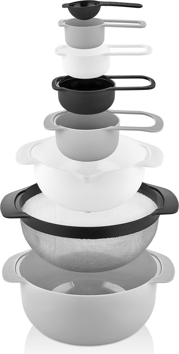 Swissbex 8-in-1 Kom en Maatbekerset - Een Culinaire Revolutie! Zwitserse Precisie in Elke Maat: