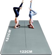 Fitnessmat met Draagtas - Extra Dik - Antislip Oefenmat voor Binnen- en Buitentraining - Duurzaam en Comfortabel - Ideale Mat voor Yoga, Pilates en Fitnessoefeningen