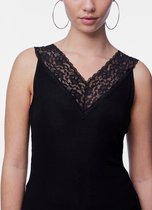 Pieces dames hemd kant - Lace top Siri - L - Zwart