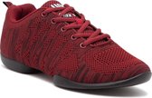 Anna Kern Suny Danssneakers 135-bold - Dames Sport Sneakers - Salsa, Stijldansen - Rood - Maat 39,5