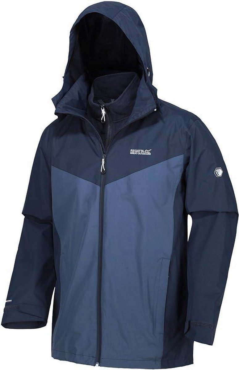 Regatta Heren Telmar 3-in-1 Jas Nightfall Brunswick Blauw