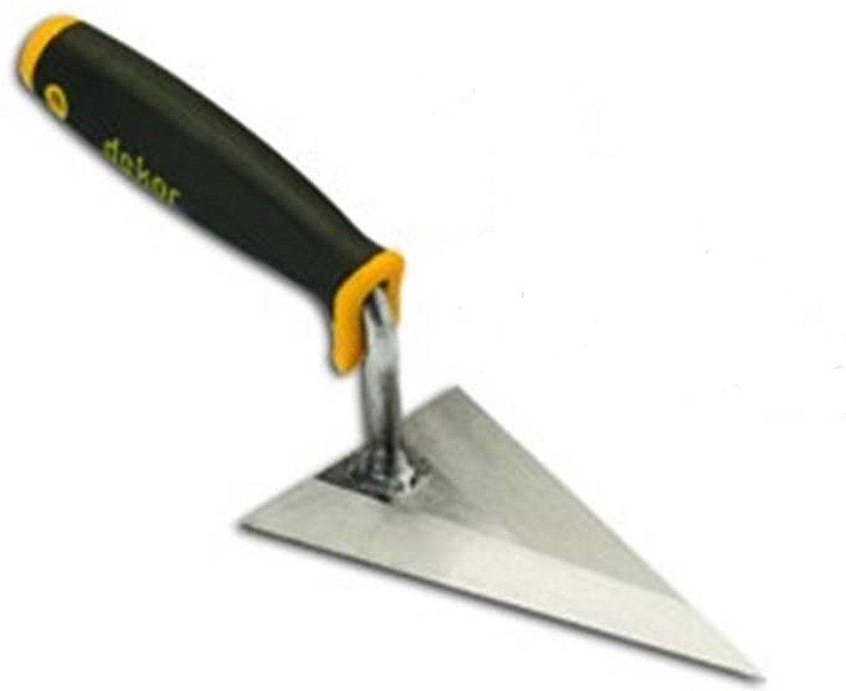DEKOR Punt pleistertroffel, Breedte 140 mm handgreep zacht