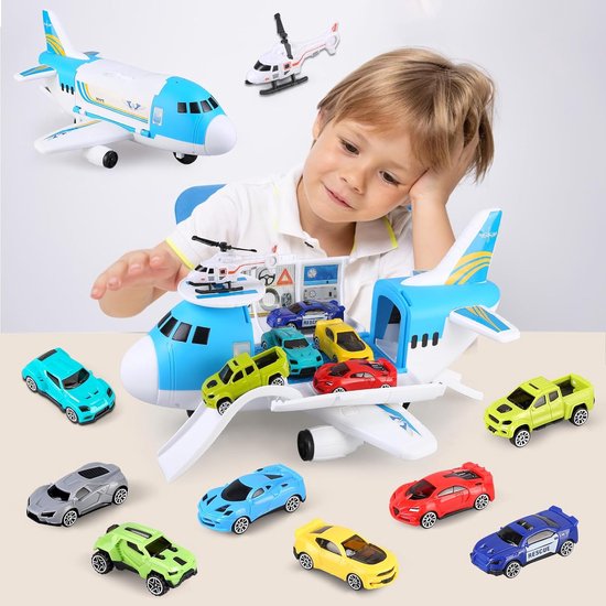 voitures jouets pour garçon de 3 ans, ensemble de jouets de voiture, jouets  d'avion