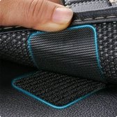 FSW-Products - 4 Paar - Zelfklevend dubbelzijdig klittenband - 5 x 5 cm - Zwart - Rechthoek - Zelfklevend klittenband - Anti curling tapijt - Tapijttape - Tape voor deurmat