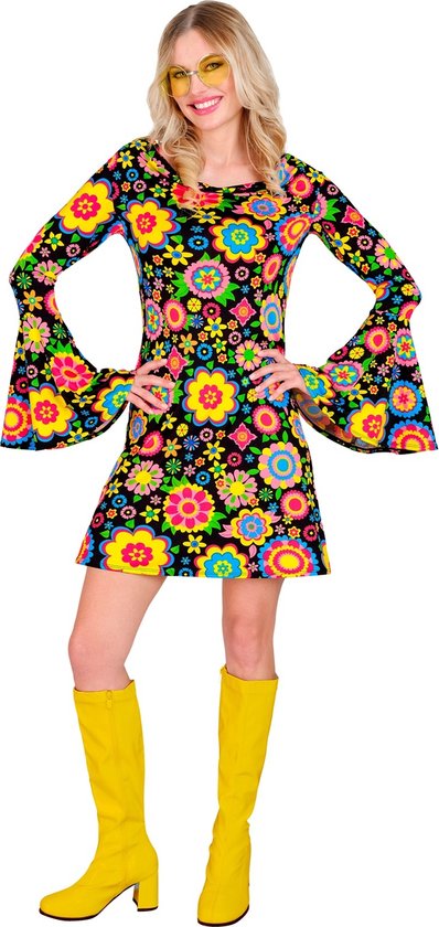 60's Jurk Bloemen | XS