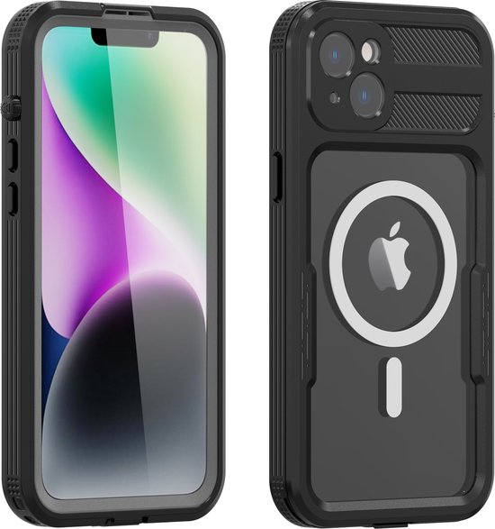 Turtle Shift Étui entièrement étanche à l'eau et à la poussière iPhone 14 - Anneau magnétique