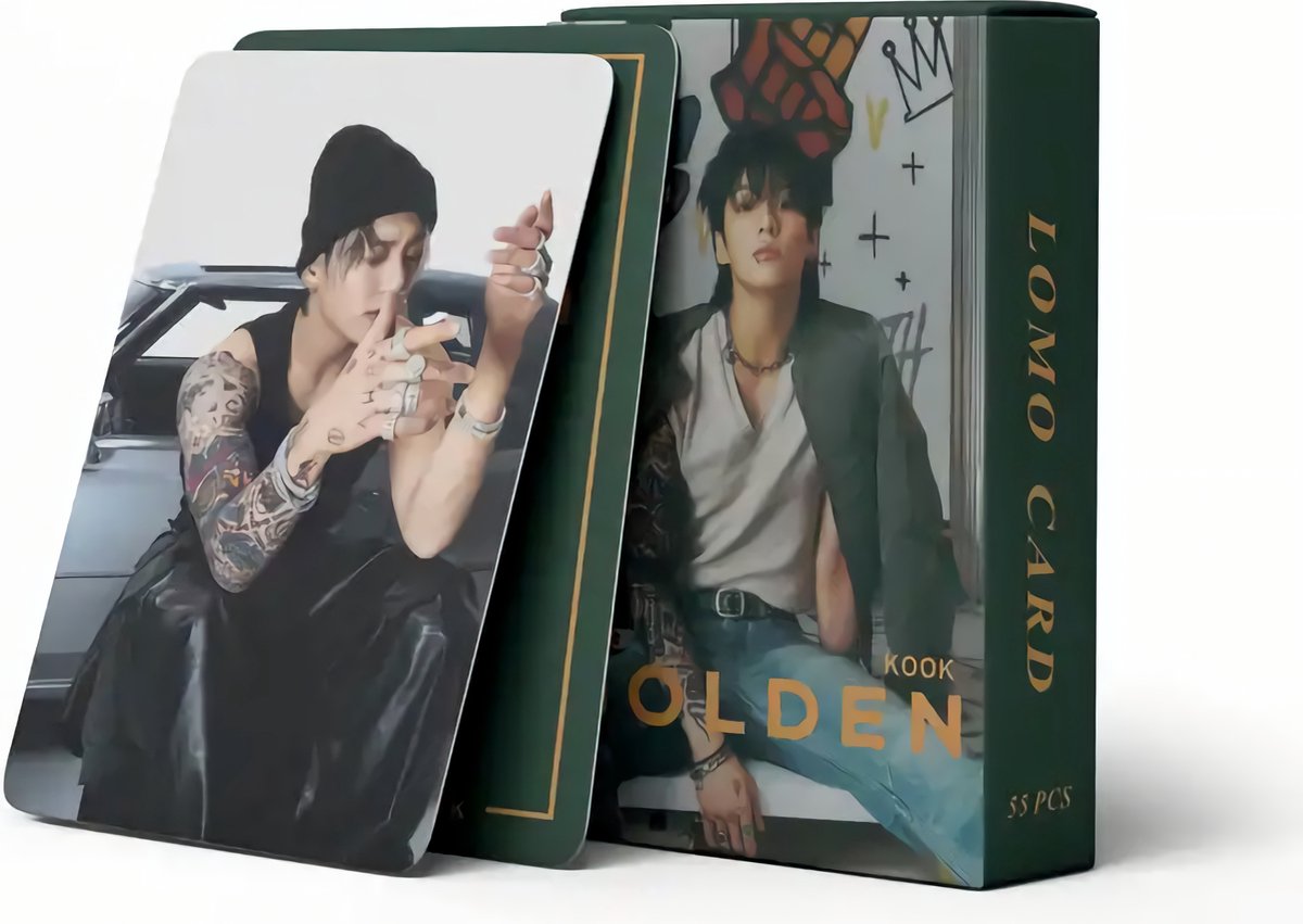 KPOP 55pcs/box Bangtan Boys JungKook SOLO GOLDEN Photocard BTS Jung Kook [Fotokaarten]