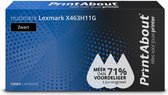 PrintAbout - Alternatief voor de Lexmark X463H11G / zwart