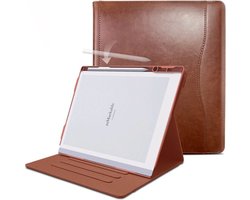Raykon Luxe Hoes Geschikt voor Remarkable 2 - Tablet Cover - Case - Cognac
