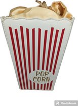 POPPY crossbody handtas- popcorn handtas- fun tas- retro handtas- funky en edgy handtas met 2 draagriemen
