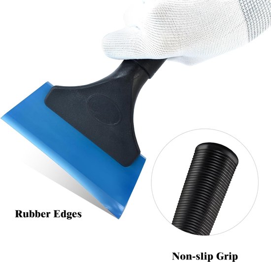 Zanch Car Squeegee, 2 Pieces Silicone Window Squeegee, Water Squeegee,  Small, Shower