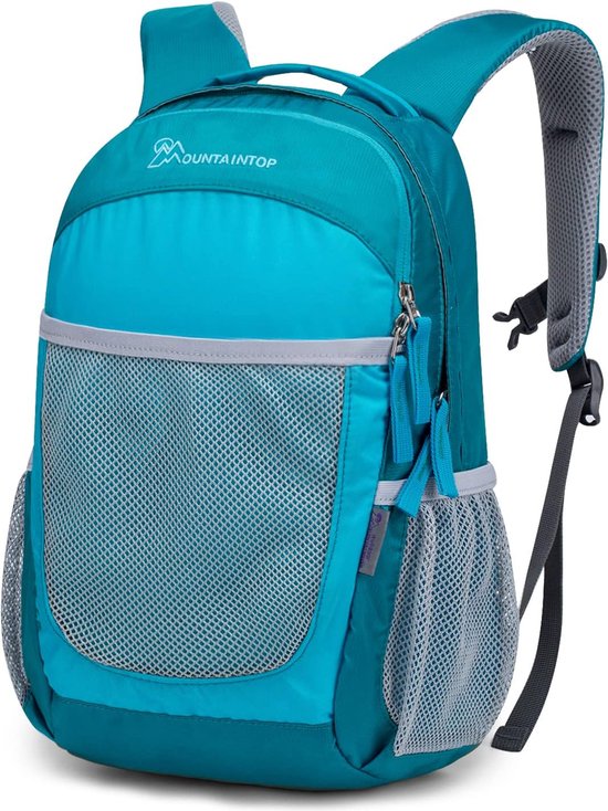 Baagl Kleuterrugzak voor jongens en meisjes, kleine kinderrugzak met borstband en 2 verwisselbare patches, personaliseerbaar met naam of afbeelding, rugzak voor kinderdagverblijf en wieg, uil