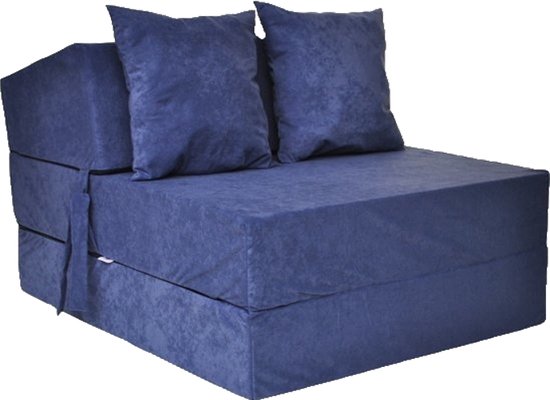 Opvouwbaar matras - 1 persoons - 70x200x15 cm - navy blauw