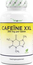 Vit4ever - Comprimés de caféine de 200 mg chacun - 500 comprimés - Pré-entrainement - testé en laboratoire (teneur en substance active et pureté) - sans additifs indésirables - dosage élevé - végétalien - qualité premium