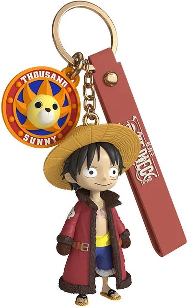 ONE PIECE Porte-clés 3D Chapeau de paille