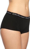 Comfortabel & Zijdezacht Bamboo Basics Iris - Bamboe Hipsters (Multipack 2 stuks) Dames - Onderbroek - Ondergoed - Zwart - L