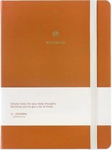 A-Journal Notitieboek A5 - Hardcover - Terracotta - Brique - Gelinieerd