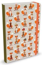 Peter Pauper notitieboekje - Dapper Foxes (mid-size)