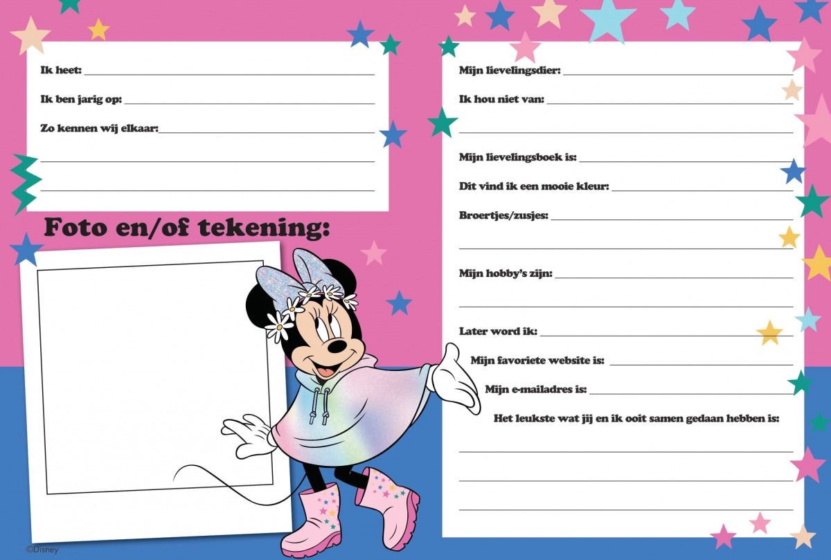 Vriendenboek Minnie Mouse — afbeelding 4