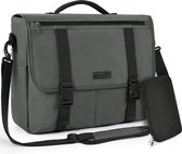 Laptop Bag 15.6 Inch Laptop Briefcase Work Bag Men Waterproof Laptop Shoulder Bag Business Notebook Computer Bag for Work/School/Men/Women-Black